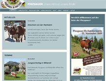 Tablet Screenshot of pinzgauerrind.at